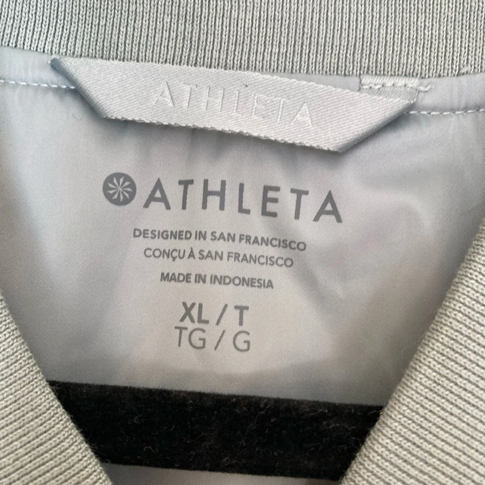 NWT Athleta Flex Bomber Jacket in Vera Green XL Tall XLT